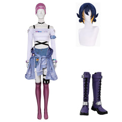 Overwatch OW LE SSERAFIM Kiriko Kamori Cosplay Kostüm Antifragile Kira-Kira Outfits