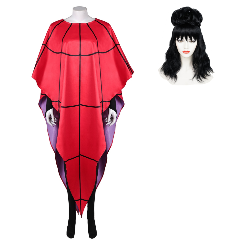 Beetlejuice Beetlejuice Lydia Deetz rot Kostüm Set Cosplay Outfits