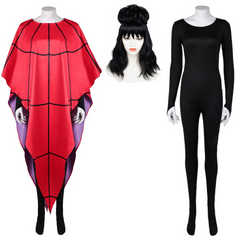 Beetlejuice Beetlejuice Lydia Deetz rot Kostüm Set Cosplay Outfits