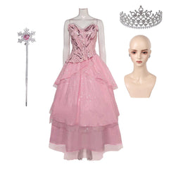 Glinda rosa Kleid elegant Kleid Wicked Glinda Cosplay Kostüm