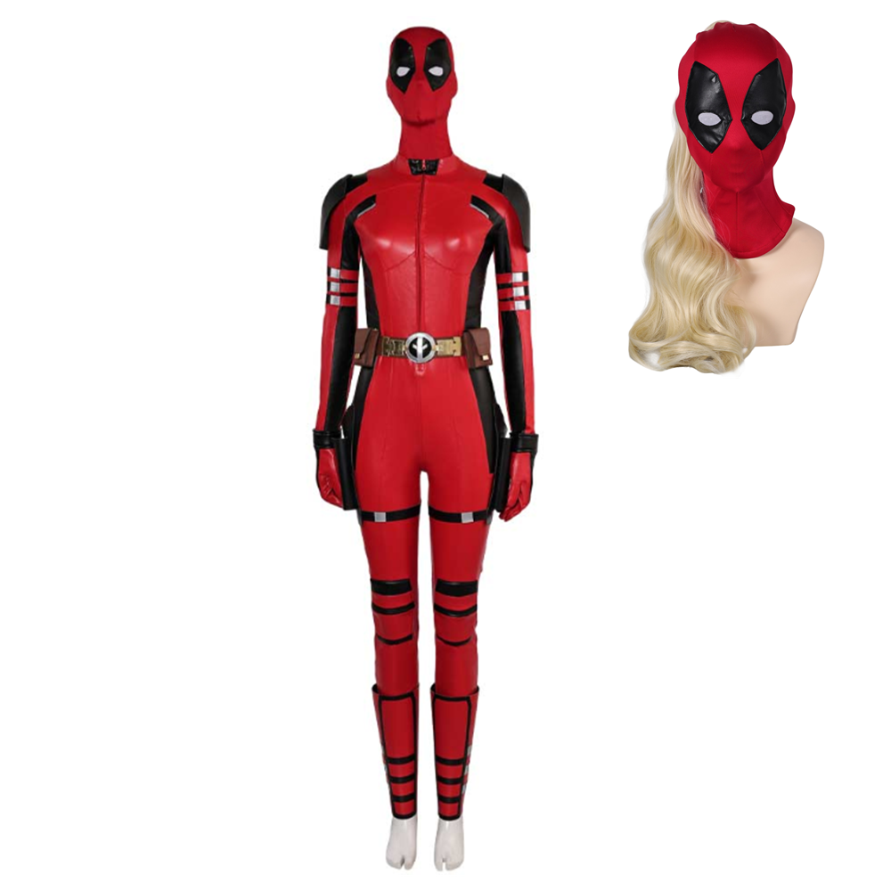 Deadpool & Wolverine Ladypool weblich Jumpsuit Cosplay Outfits