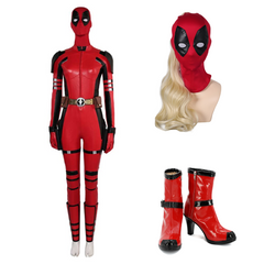 Deadpool & Wolverine Ladypool weblich Jumpsuit Cosplay Outfits