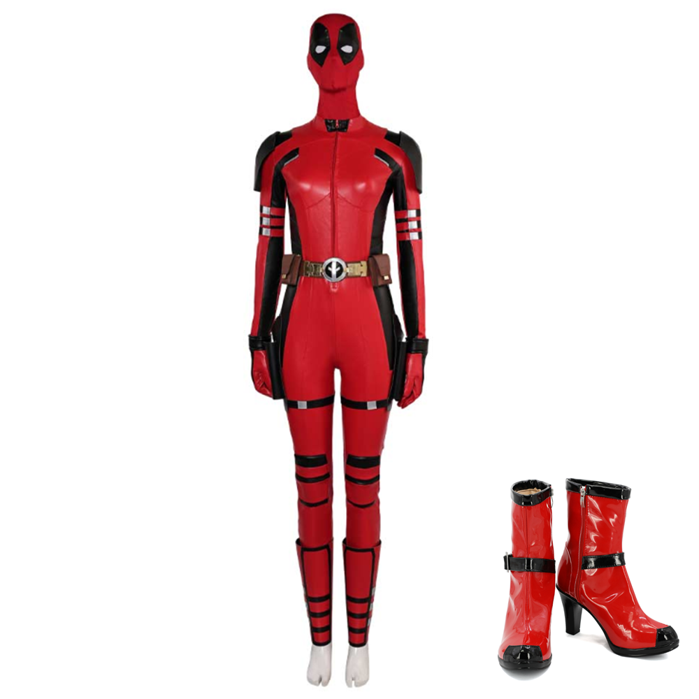 Deadpool & Wolverine Ladypool weblich Jumpsuit Cosplay Outfits