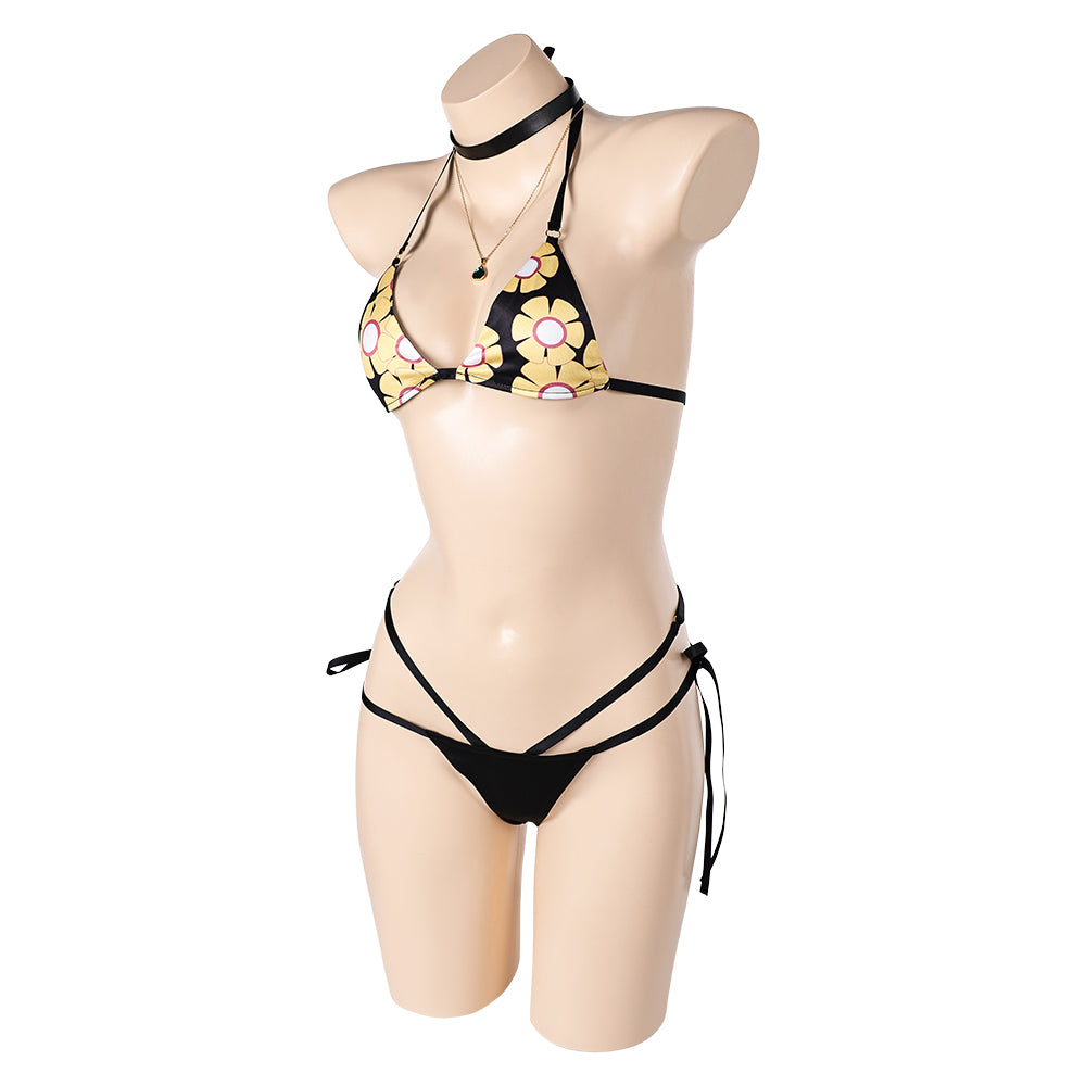 Final Fantasy Tifa Lockhart Sommer Z2tlg. Badeanzug Damen Bademode