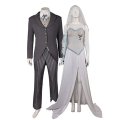 Corpse Bride – Hochzeit mit einer Leiche Emily Viktor Cosplay Outfits Couple Cosplay Version