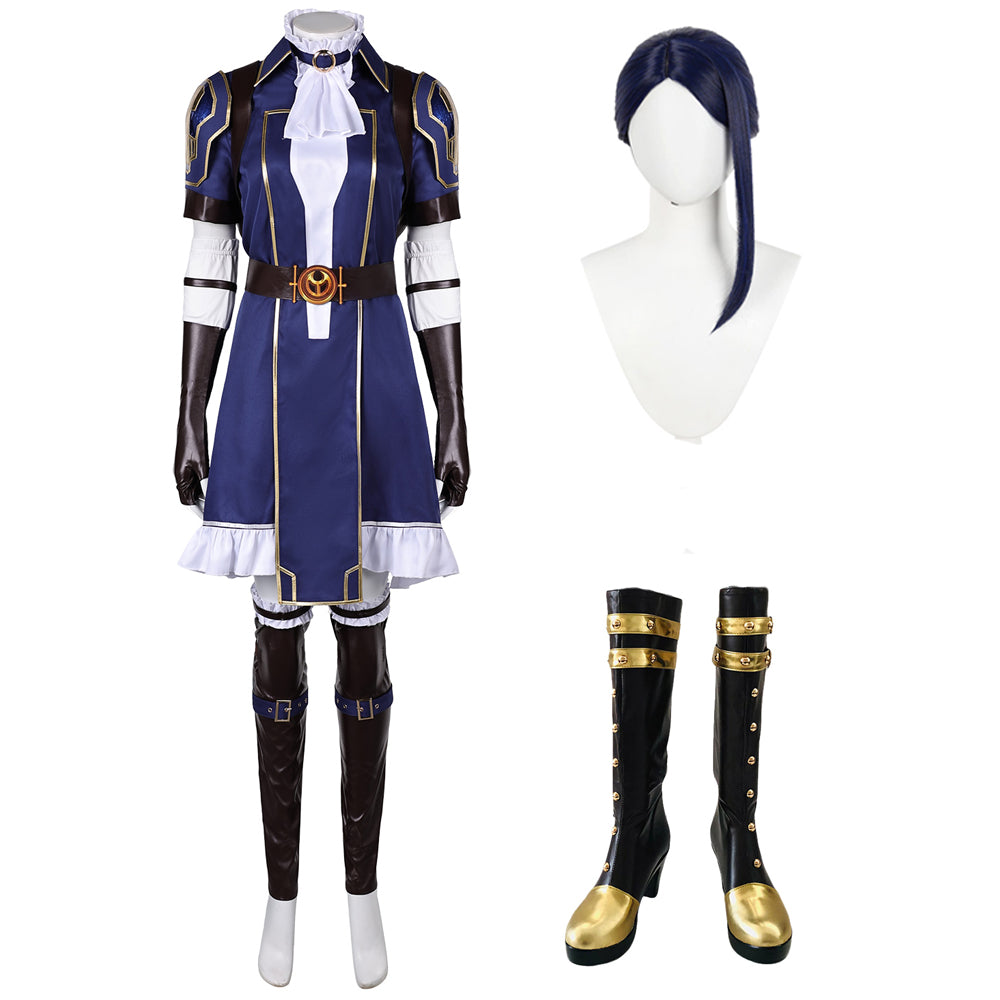 2024 Arcane: League of Legends Caitlyn Cosplay Kostüme Halloween Karneval Outfits