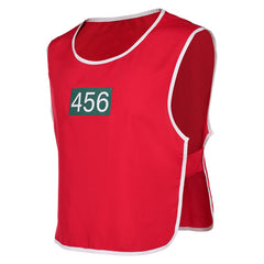 Squid Game 2025 rot Tank Nummer 456 Cosplay Outfits