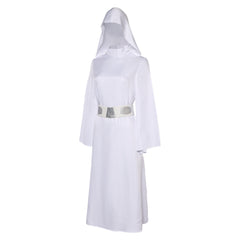 Leia Organa Solo weiß Umhang mit Kapuze Cosplay Kostüm