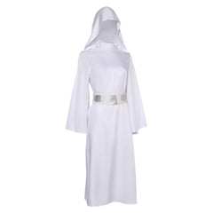 Leia Organa Solo weiß Umhang mit Kapuze Cosplay Kostüm