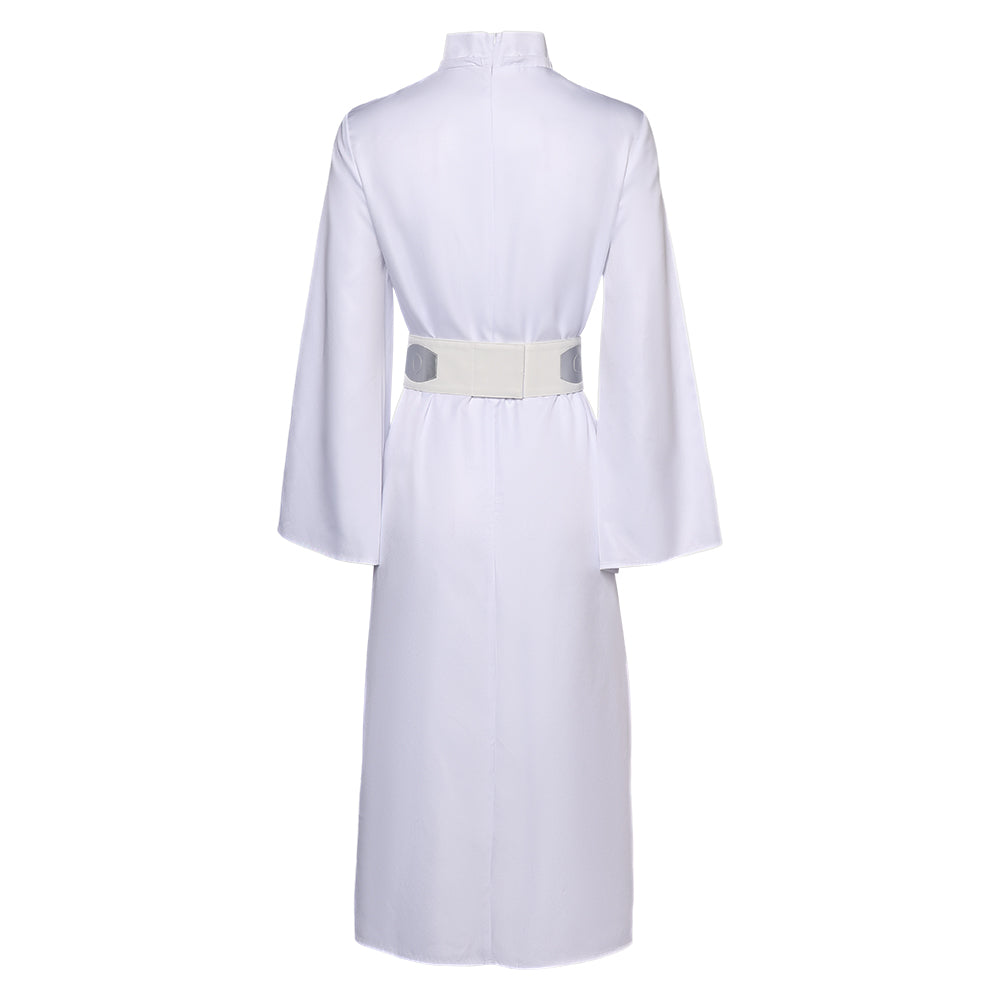 Leia Organa Solo weiß Umhang mit Kapuze Cosplay Kostüm