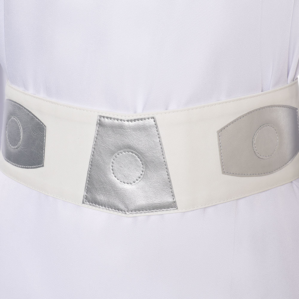 Leia Organa Solo weiß Umhang mit Kapuze Cosplay Kostüm