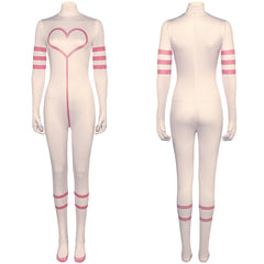 Hazbin Hotel Angel Dust weiß Jumpsuit Cosplay Kostüm