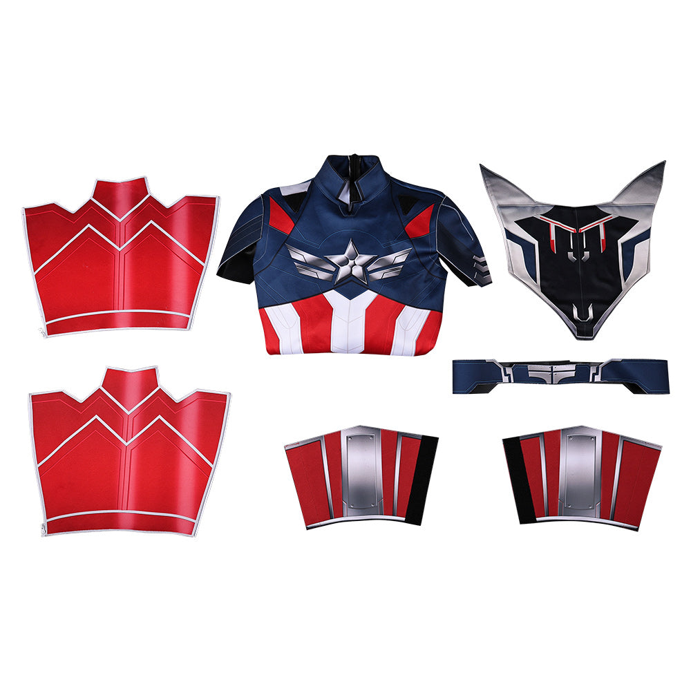 Captain America 2025 Brave New World Sam Wilson Captain America Cosplay Kostüm