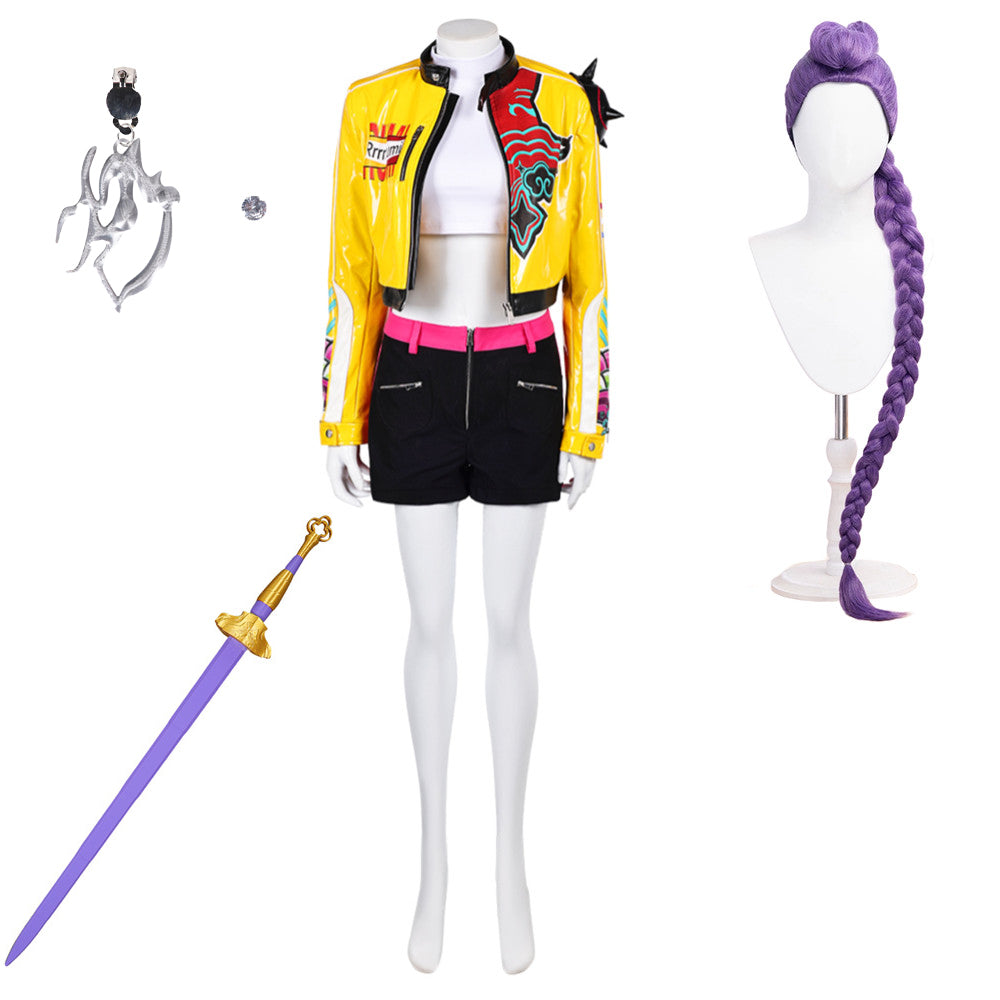 K-Pop Demon Hunters HUNTRIX Rumi Bühnenoutfits Cosplay Kostüm