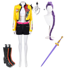 K-Pop Demon Hunters HUNTRIX Rumi Bühnenoutfits Cosplay Kostüm
