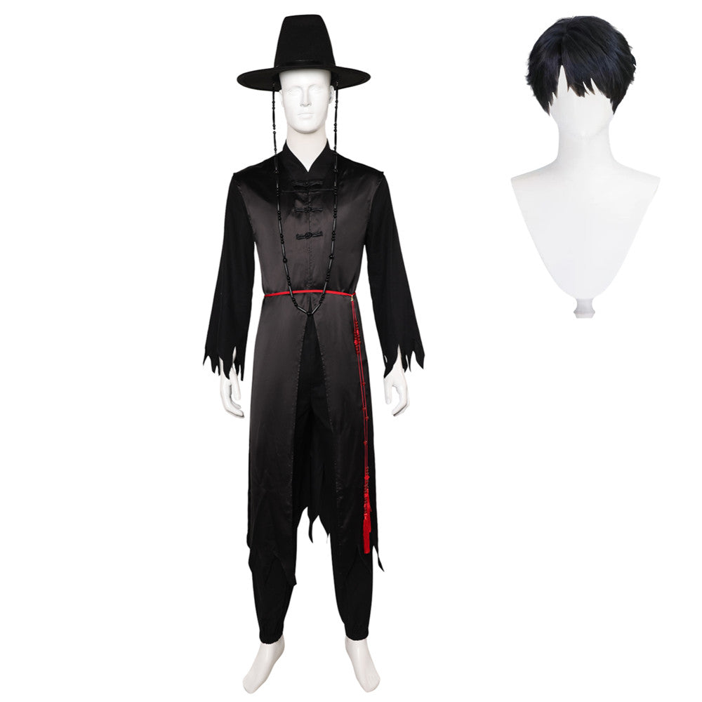 Boys Group Kostüm Boygroup Dämon Jinu schwarz Cosplay Outfits