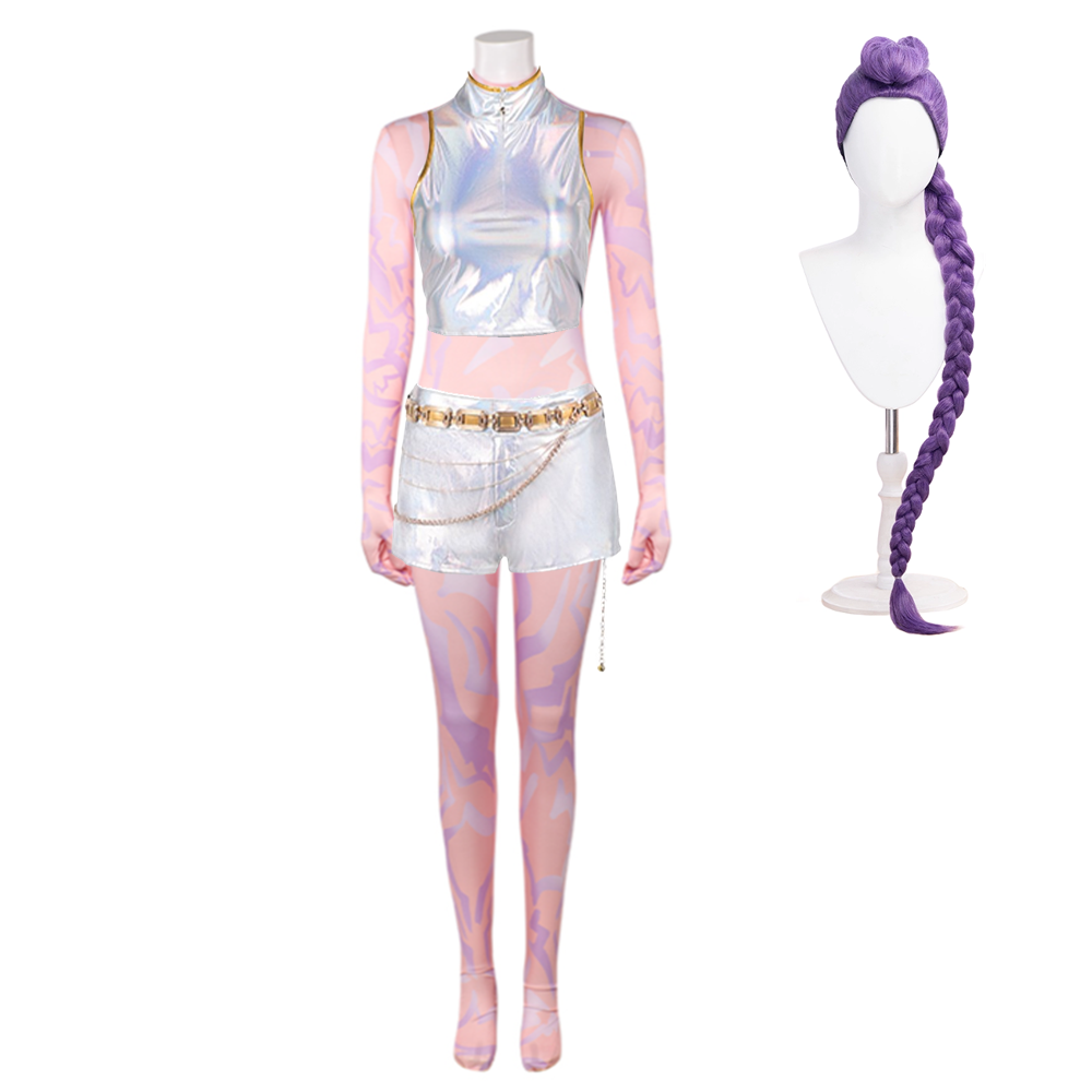 K-Pop Demon Hunters girls Group HUNTRIX Rumi Cosplay Kostüm Set