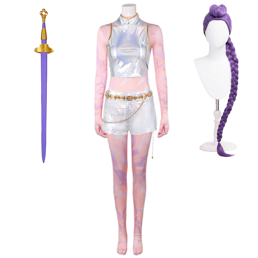 K-Pop Demon Hunters girls Group HUNTRIX Rumi Cosplay Kostüm Set