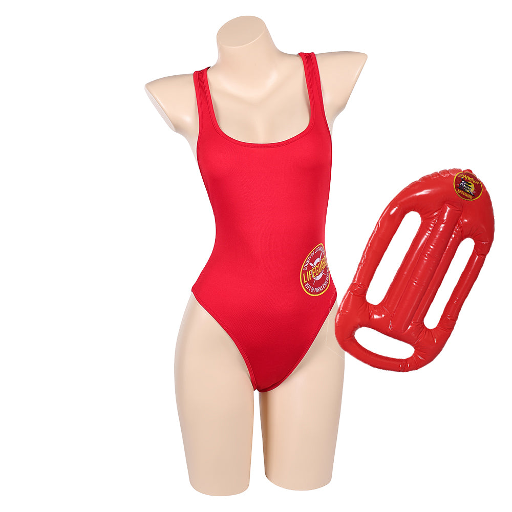 C.J. Parker Baywatch Damen Sommer rot Bademode einteiliger Badeanzug