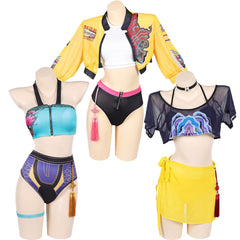 Huntrix Damen Bademode K-Pop: Demon Hunters Cosplay Outfits