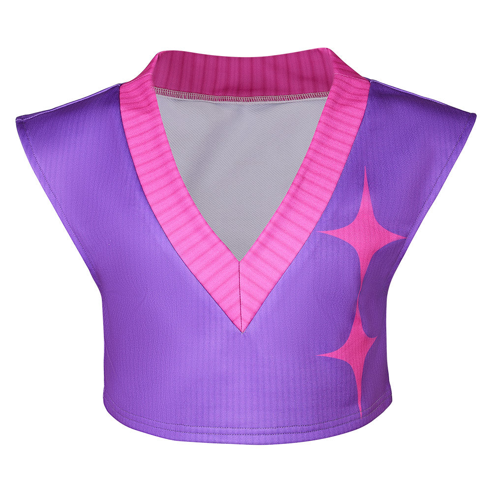 Saja Boys Mystery Saja lila Outfits Cosplay K-Pop: Demon Hunters Mystery Cosplay Kostüm