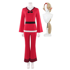 Hazbin Hotel 2025 Charlotte Morningstar rot Kostüm Set Charlie Cosplay Outfits
