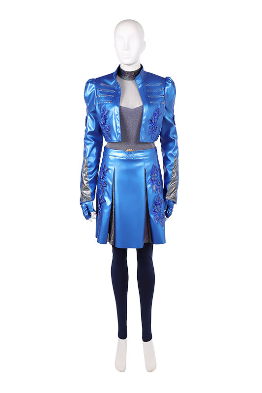 Princess Chloe Charming blau Kostüm Set Descendants: Wicked Wonderland Chloe Cosplay Outfit