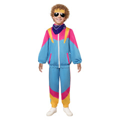 Kinder Hip Hop Kostüm 80er Jahre Trainingsanzug Retro Dance Sportswear Cosplay Kostüm Outfits Halloween Karneval Anzug