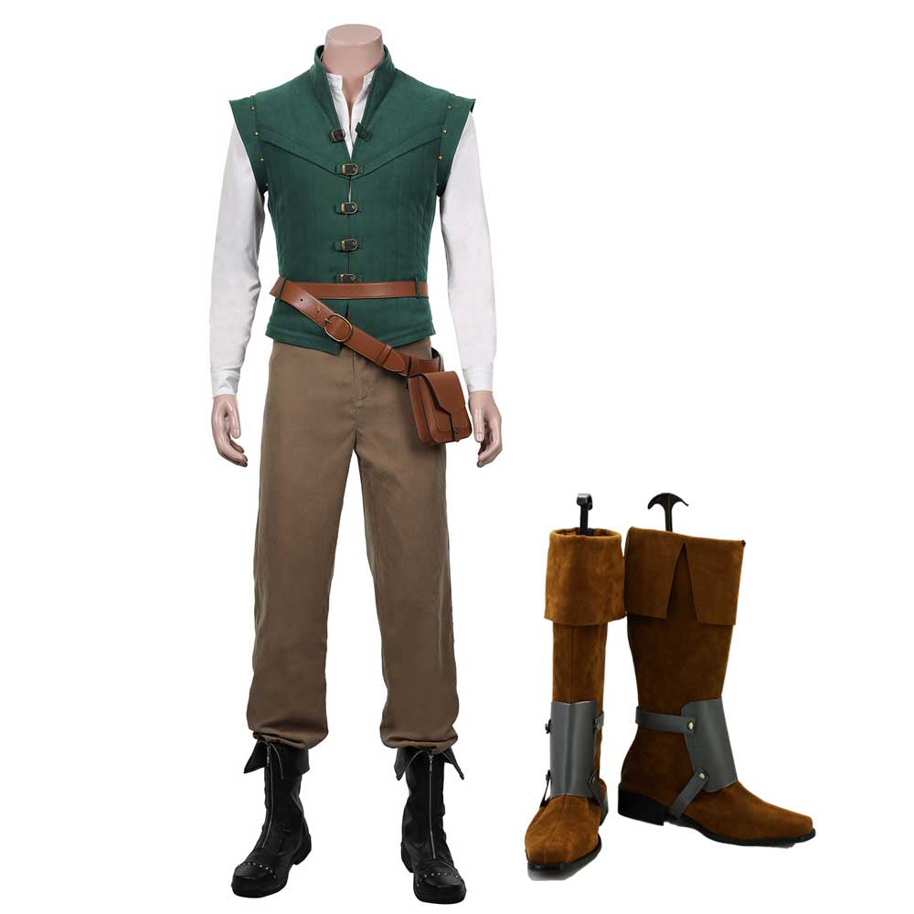 Tangled Flynn Rider Kostüm Eugene Fitzherbert Cosplay Halloween Karneval Kostüm