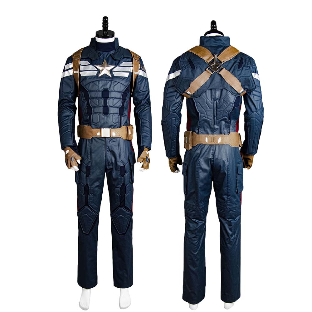 Captain America 2 Winter Soldier The Return of the First Avenger Steve Rogers Outfit Cosplay Kostüm