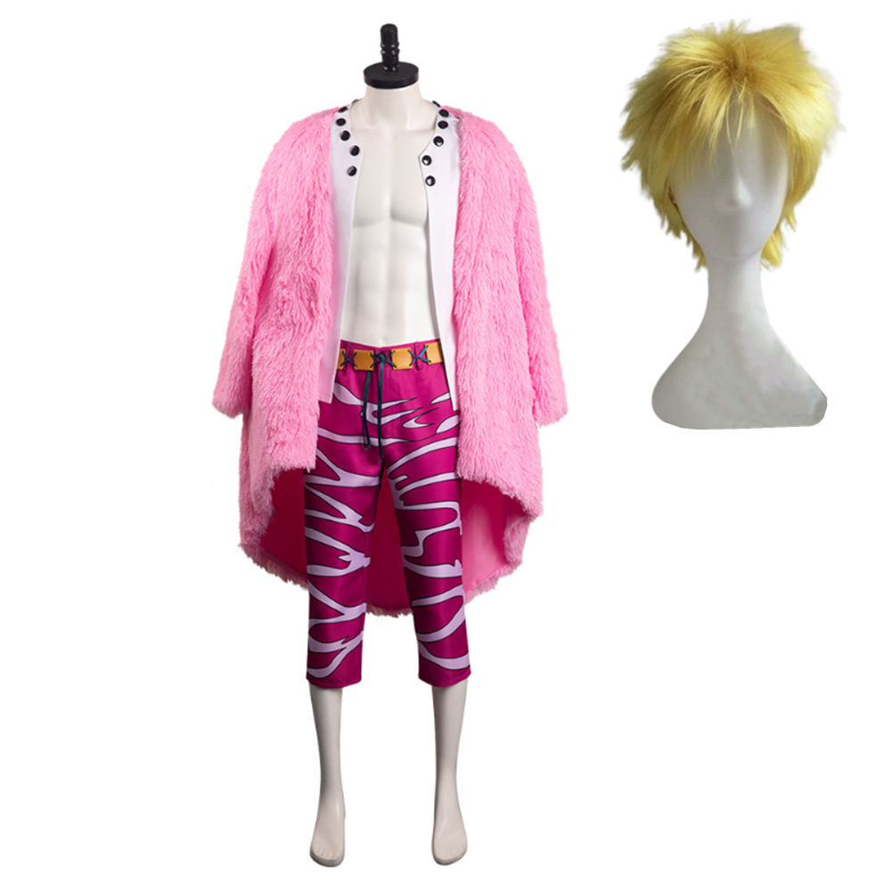 One Piece Donquixote Doflamingo piraten Cosplay Cosplay Kostüm Halloween Karneval Outfits