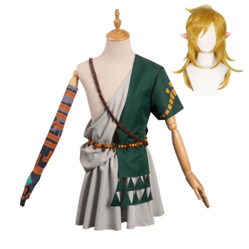 The Legend of Zelda: Tears of the Kingdom Link grün Kostüm Cosplay Kostüm Halloween Karneval Outfits