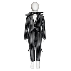 Kinder The Nightmare Before Christmas Jack Skellington Cosplay Kostüme Uniformen Halloween Karneval Anzug