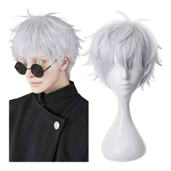 Jujutsu Kaisen Gojo Satoru Perücke Cosplay Karneval Halloween Party Requisite