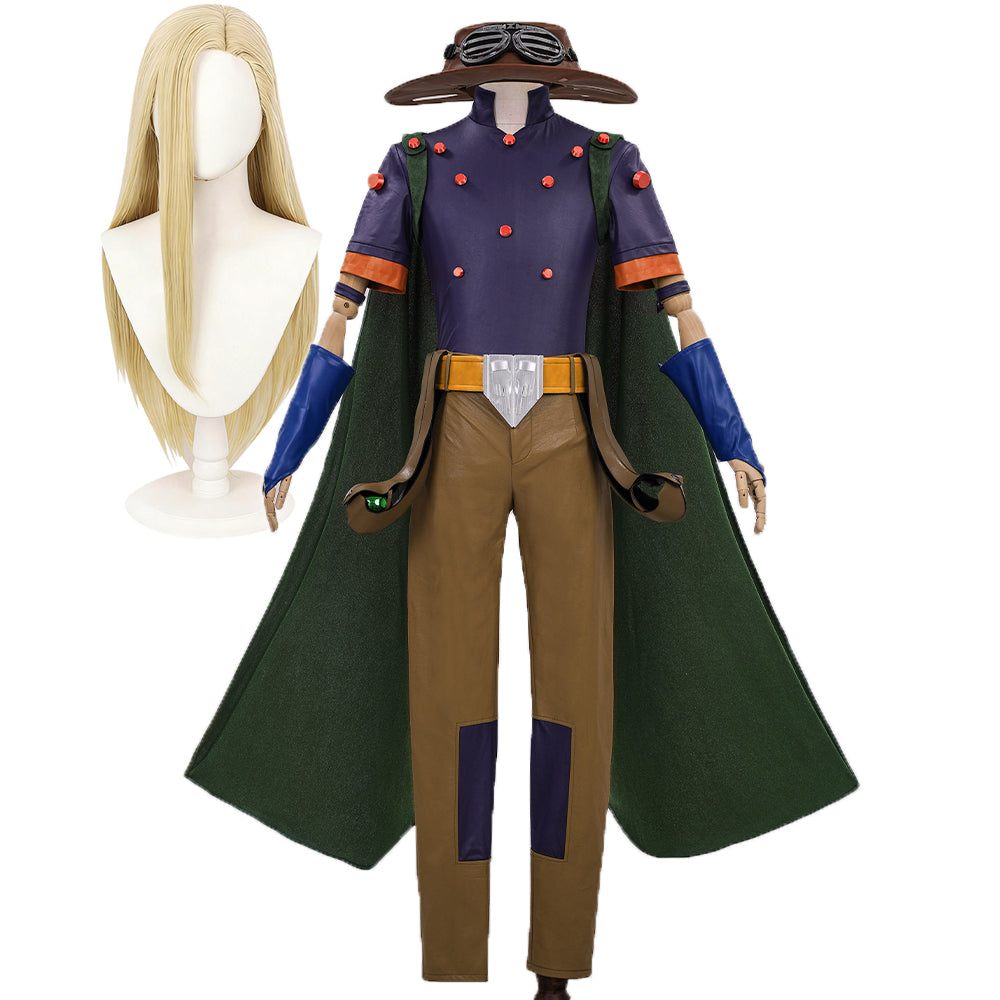 Gyro Zeppeli Kostüm Set JoJo‘s Bizarre Adventure Gyro Cosplay Halloween Outfit