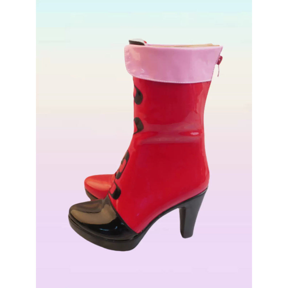 Suicide Squad Isekai Harley Quinn Stiefel Cosplay Schuhe