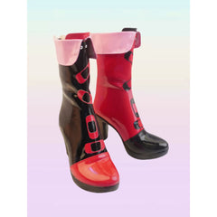 Suicide Squad Isekai Harley Quinn Stiefel Cosplay Schuhe