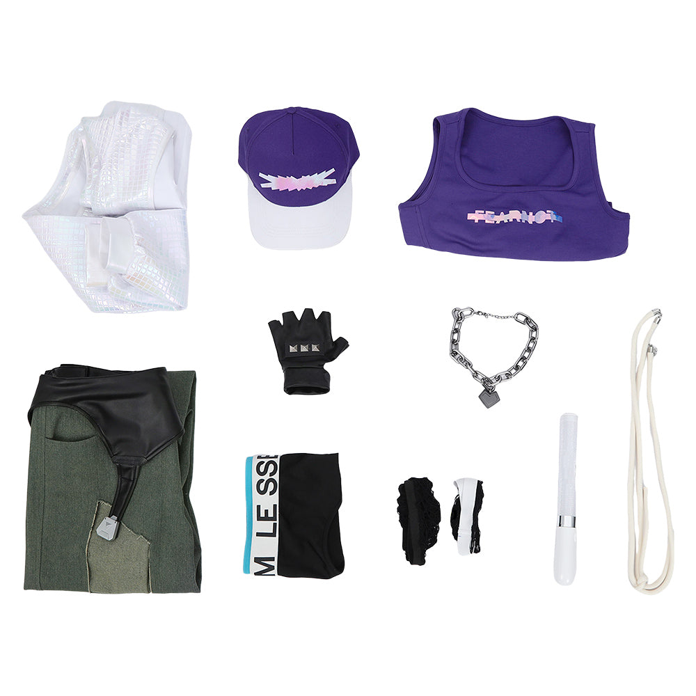 Ashe FEARLESS Kostüm Set Overwatch Cosplay Outfits