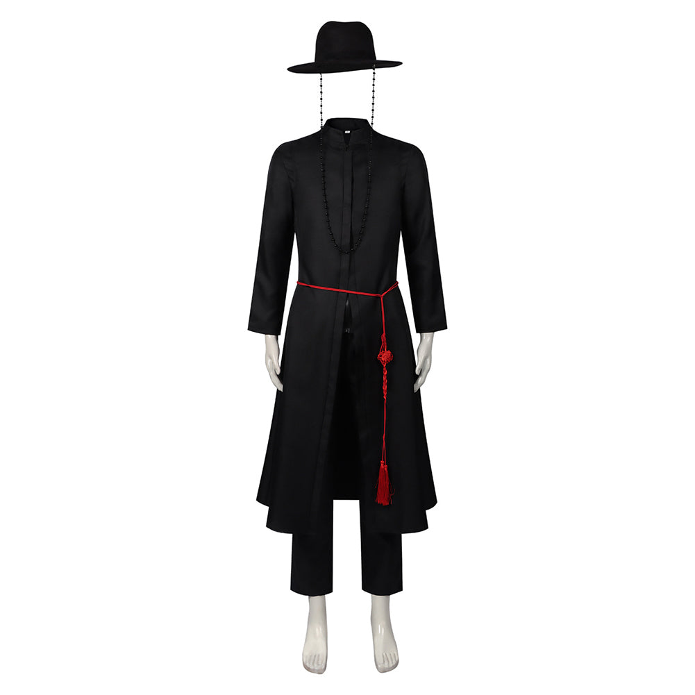 Boygroup Dämon Jinu Schwarz Cosplay Kostüm Set