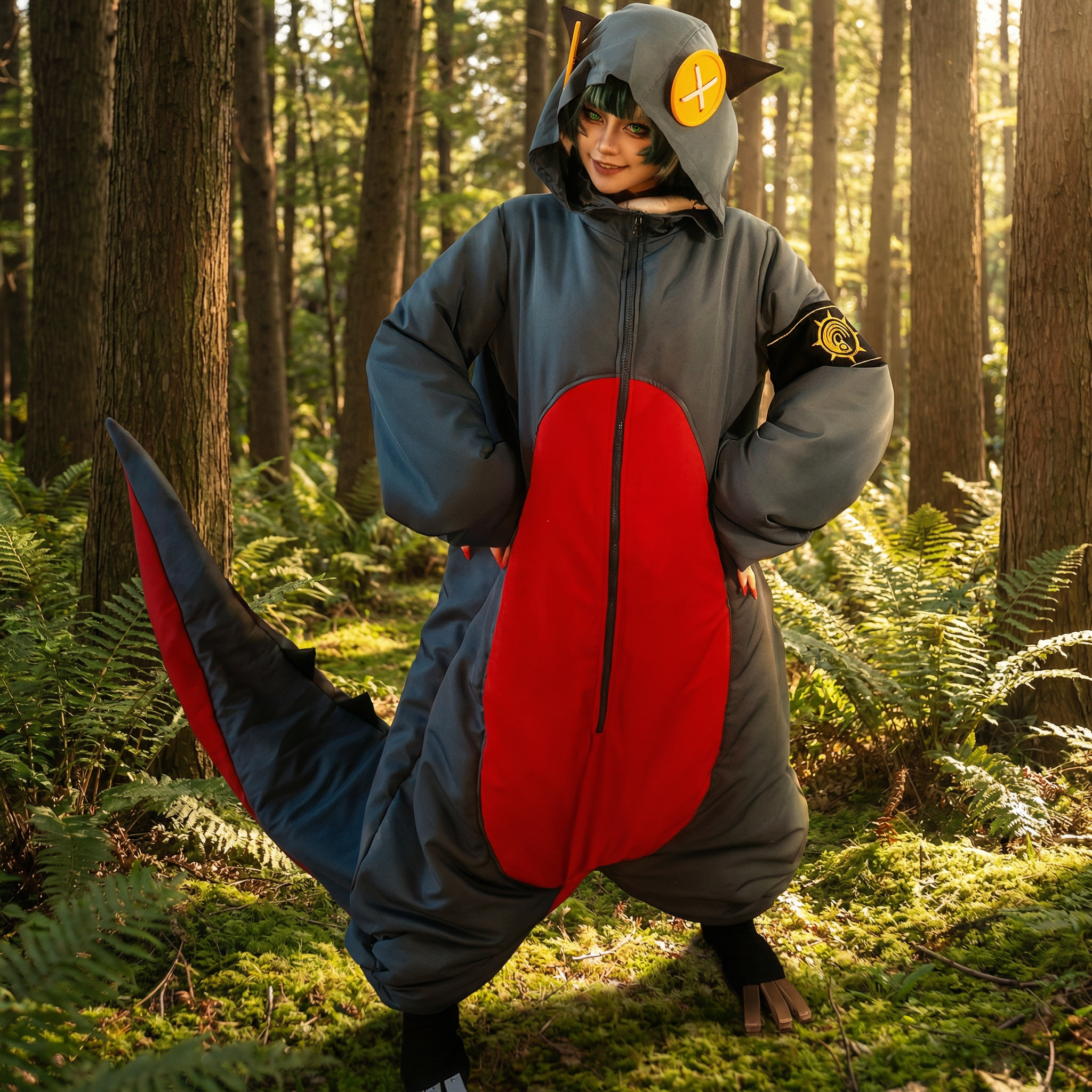 Guita Outfit GACHIAKUTA Guita grau blau Cosplay Kostüm