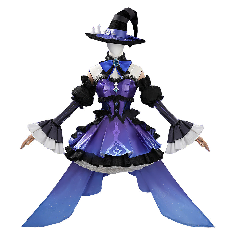 Genshin Impact Clorinde Cosplay Kostüm Halloween Karneval Outfits