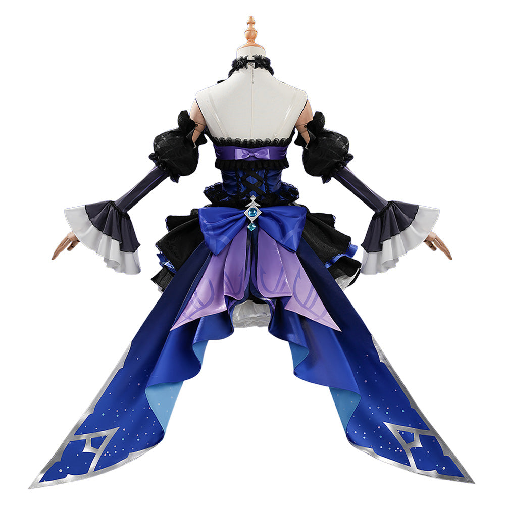 Genshin Impact Clorinde Cosplay Kostüm Halloween Karneval Outfits