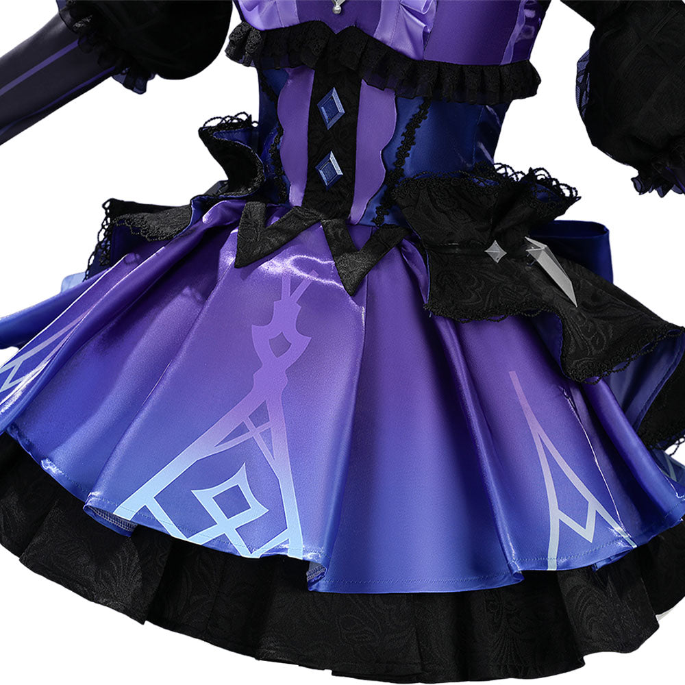 Genshin Impact Clorinde Cosplay Kostüm Halloween Karneval Outfits