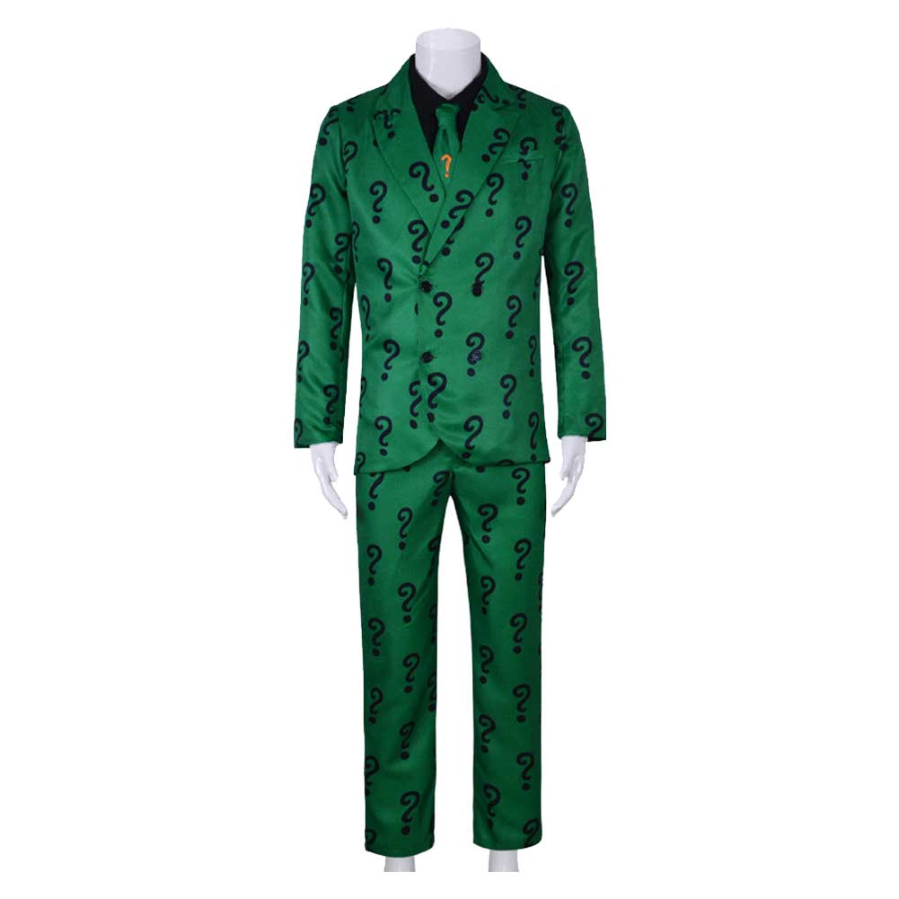 Gotham Riddler Edward Nygma grün Anzug Cosplay Kostüm Set