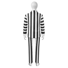 Kinder Beetlejuice Cosplay Adam Maitland Streifenanzug Halloween Karneval Kostüm