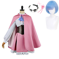 Rem rosa Dienstmädchen Kleid Re:Zero Rem Cosplay Kostüm