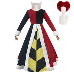 Queen Of Hearts Cosplay Alice's Adventures in Wonderland Kostüm Outfits Halloween Karneval Kleid