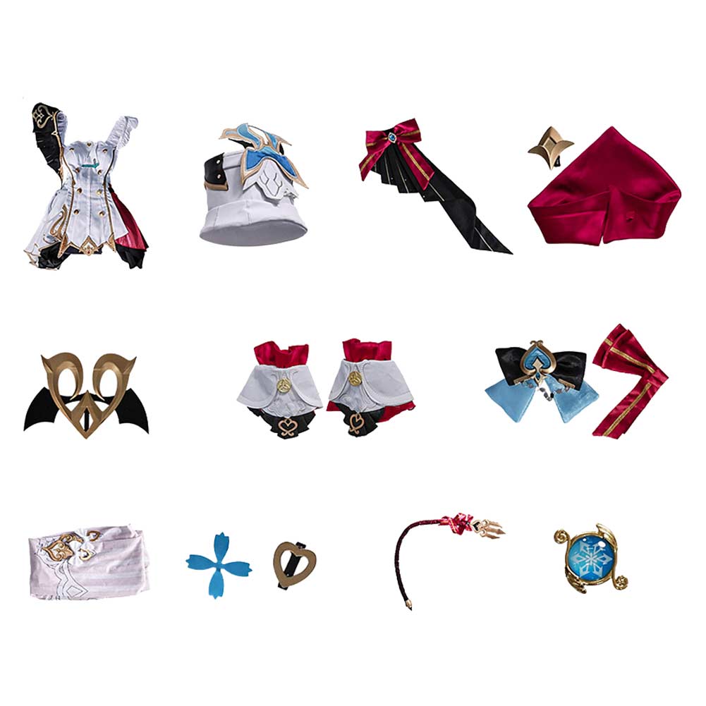 Genshin Impact Escoffier Kostüm Set Cosplay Outfits