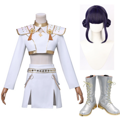 HUNTRIX Zoey Soundtrack Kostüm KPop Demon Hunters Zoey weiß Cosplay Outfits
