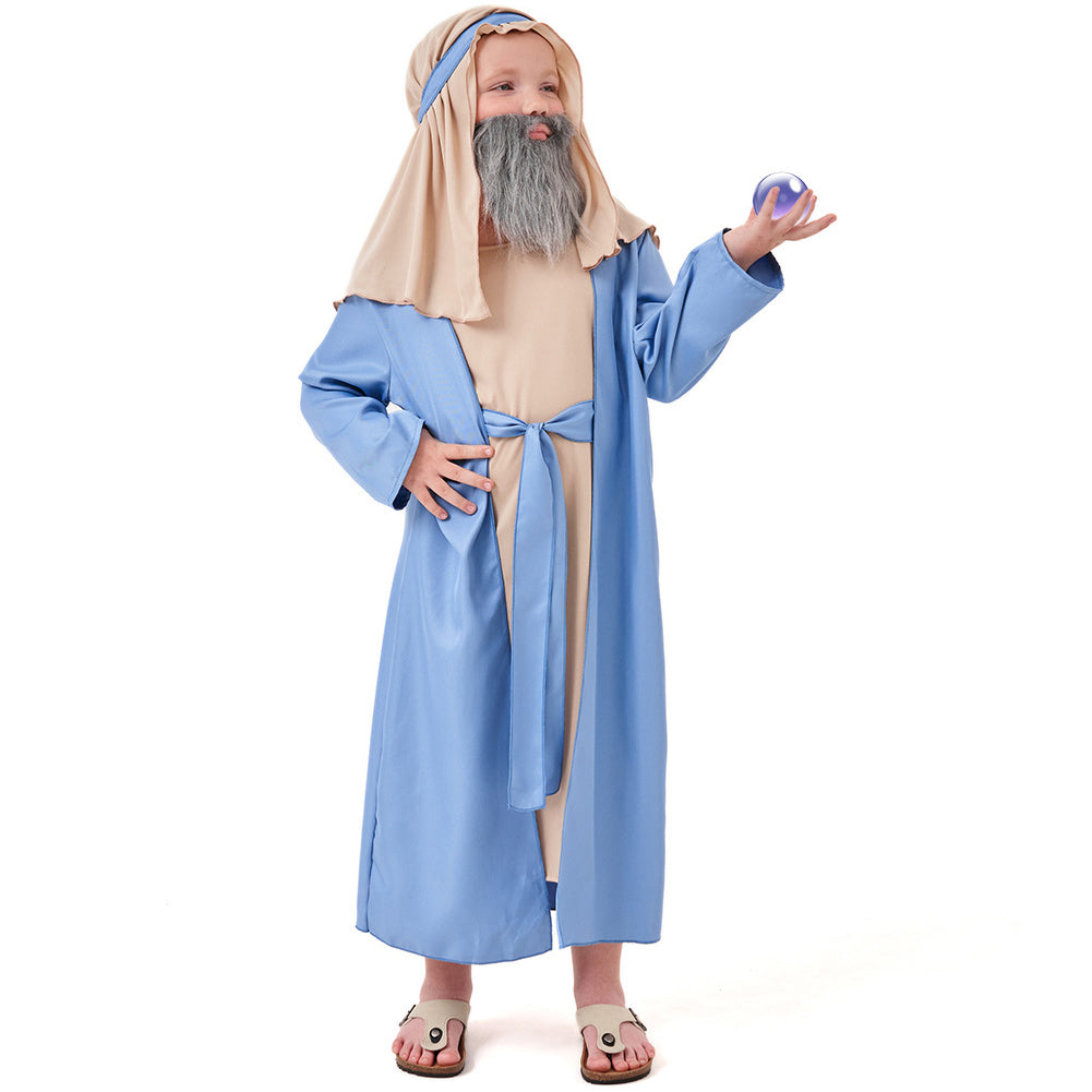 Kinder Arabischer Brauner Opa Cosplay Kostüm Outfits Halloween Karneval Anzug